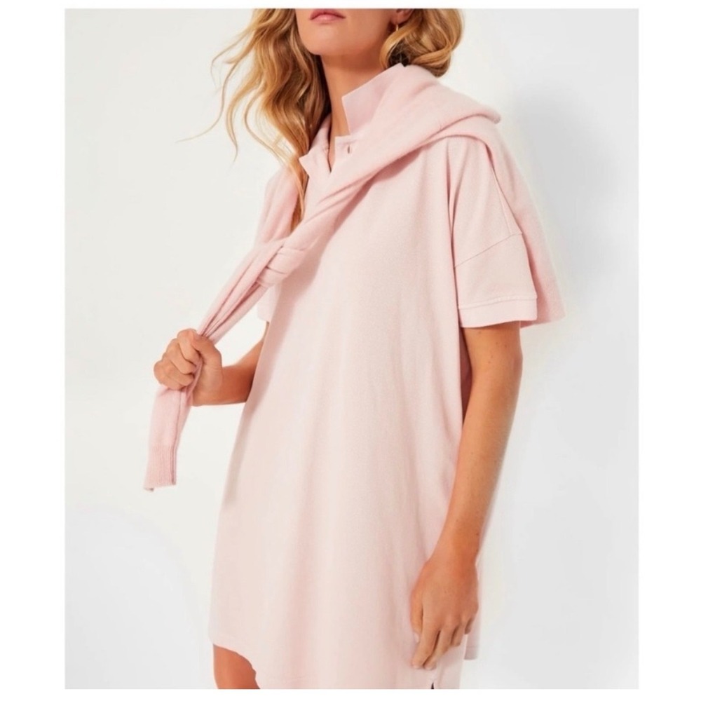 Tuckernuck Pique Teller Polo Dress in Pink, Women's Size Small